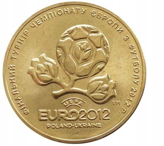 UKRAINA 1 UAH ME Polska - Ukraina EURO 2012
