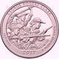 USA 25 c Park George Rogers Clark 2017 nr40 24K Au