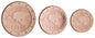 Euro set Estonia zestaw menniczy x 3 1,2,5 cent 2018+